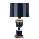 MM Annika Table Lamp - Natural Brass / Cobalt Opaque Parchment / Cobalt Lacquered