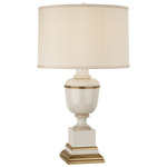 MM Annika Table Lamp - Natural Brass / Cloud Cream Silk / Ivory Lacquered