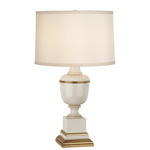 MM Annika Table Lamp - Natural Brass / Cloud Cream Silk / Ivory Lacquered