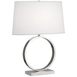 Logan Table Lamp - Ascot White / Polished Nickel
