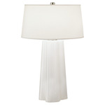 Wavy Table Lamp - White / Mont Blanc Parchment