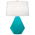 Delta Table Lamp - Egg Blue / Oyster Linen