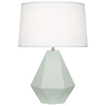 Delta Table Lamp - Celadon / Oyster Linen