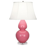 Double Gourd Table Lamp - Schiaparelli Pink / Ivory Shade