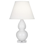 Double Gourd Table Lamp - Lily / Pearl Dupioni Shade