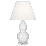 Double Gourd Table Lamp - Lily / Pearl Dupioni Shade