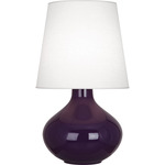 June Table Lamp - Amethyst / Oyster Linen