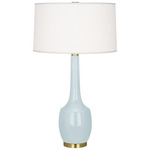 Delilah Table Lamp - Baby Blue / Oyster Linen