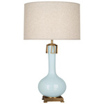 Athena Table Lamp - Baby Blue / Heather Linen