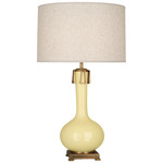 Athena Table Lamp - Butter / Heather Linen