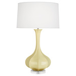 Pike Table Lamp - Butter / Pearl Dupioni