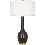 Delilah Table Lamp - Coffee / Oyster Linen