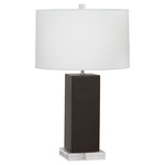 Harvey Table Lamp - Coffee / Oyster Linen