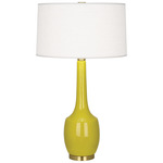 Delilah Table Lamp - Citron / Oyster Linen