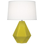 Delta Table Lamp - Citron / Oyster Linen