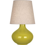 June Table Lamp - Citron / Buff Linen
