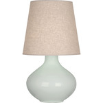 June Table Lamp - Celadon / Buff Linen