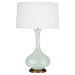 Pike Table Lamp - Celadon / Pearl Dupioni