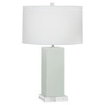 Harvey Table Lamp - Celadon / Oyster Linen