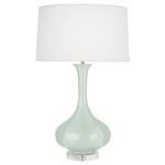 Pike Table Lamp - Celadon / Pearl Dupioni