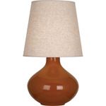 June Table Lamp - Cinnamon / Buff Linen