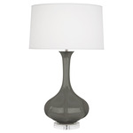 Pike Table Lamp - Ash / Pearl Dupioni