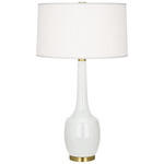 Delilah Table Lamp - Lily / Oyster Linen