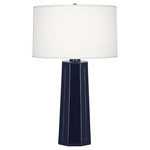 Mason Table Lamp - Midnight Blue / Oyster Linen