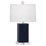 Harvey Accent Lamp - Midnight Blue / Oyster Linen