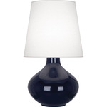 June Table Lamp - Midnight Blue / Oyster Linen