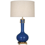 Athena Table Lamp - Marine Blue / Heather Linen