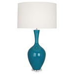 Audrey Table Lamp - Peacock / Fondine