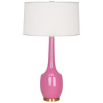 Delilah Table Lamp - Schiaparelli Pink / Oyster Linen
