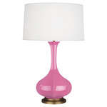 Pike Table Lamp - Schiaparelli Pink / Pearl Dupioni
