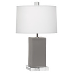 Harvey Table Lamp - Smoky Taupe / Oyster Linen