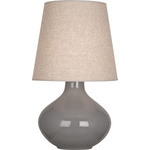 June Table Lamp - Smoky Taupe / Buff Linen