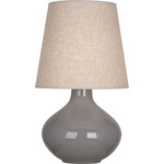 June Table Lamp - Smoky Taupe / Buff Linen
