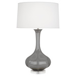 Pike Table Lamp - Smoky Taupe / Pearl Dupioni