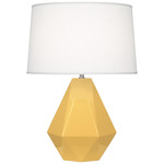 Delta Table Lamp - Sunset Yellow / Oyster Linen
