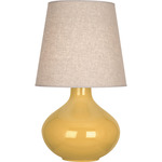 June Table Lamp - Sunset Yellow / Buff Linen