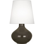 June Table Lamp - Brown Tea / Oyster Linen