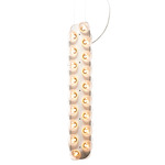 Prop Light Double Vertical Pendant - White / White