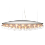 Prop Light Round Pendant - White / White