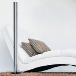 Megaron Floor Lamp - Polished Aluminum