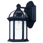 Kensington Outdoor Wall Light - Textured Black / Clear