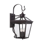Ellijay Outdoor Hanging Wall Sconce - English Bronze / Clear