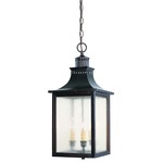 Monte Grande Outdoor Pendant - English Bronze / Pale Cream Seeded