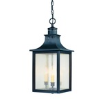 Monte Grande Outdoor Pendant - Slate / Pale Cream Seeded