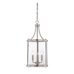 Penrose Foyer Pendant - Satin Nickel / Clear