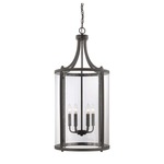 Penrose Foyer Pendant - English Bronze / Clear